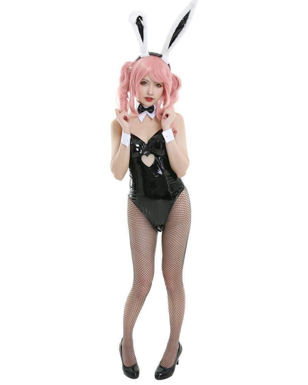 3548 Bunny Cosplay Costume Bunny Girl One Piece Bodysuit with Headdress